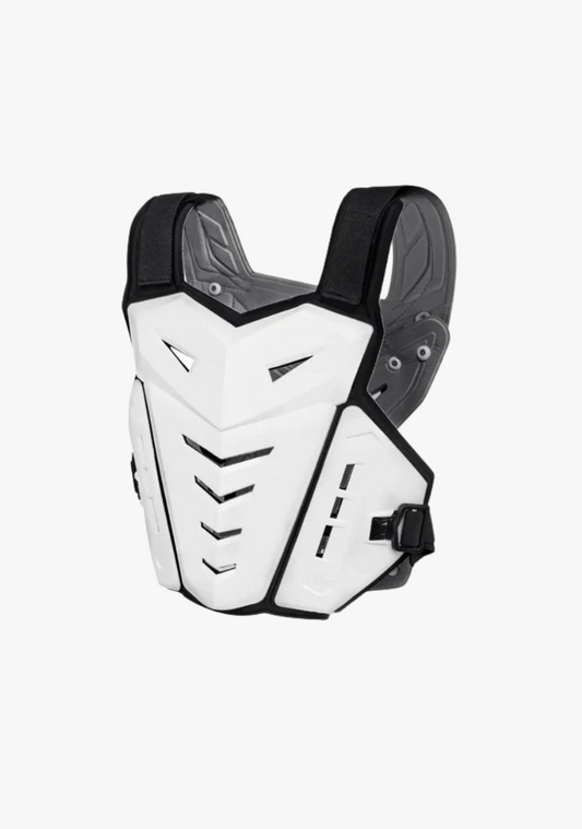 WCL Motorcycle Armor Vest Back Protector Motorcycle Riding Chest Armor - White