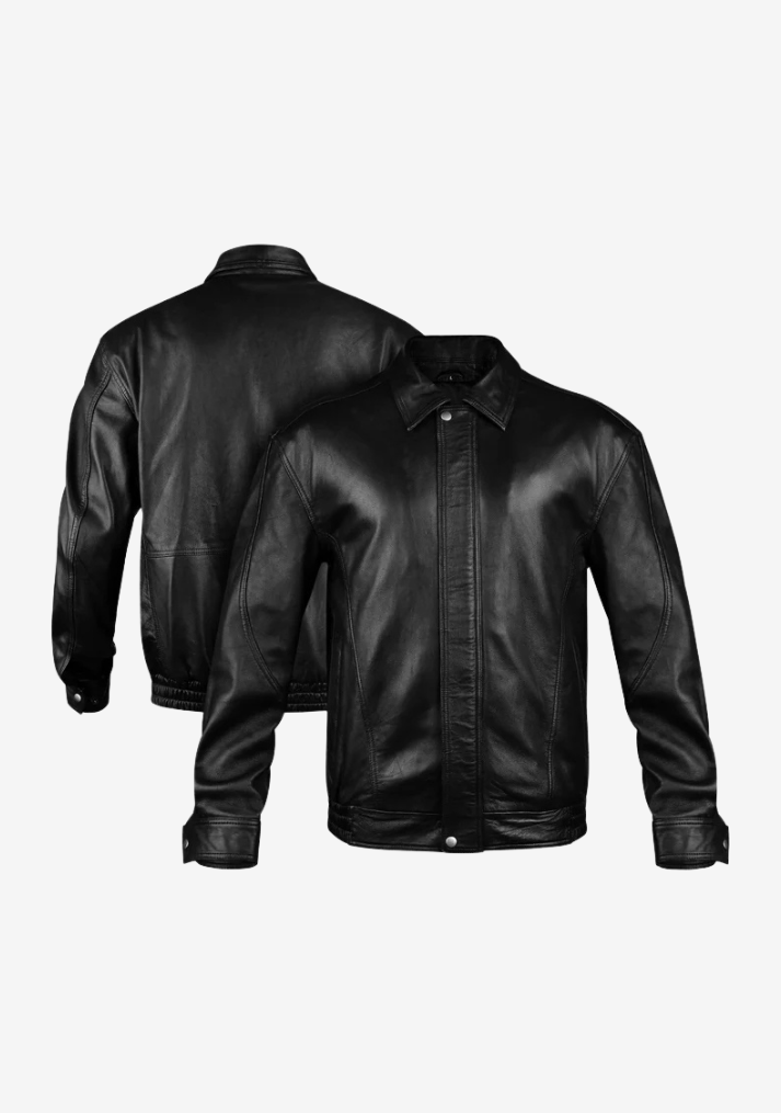 Bomber Fashion Leather Jacket 2XL