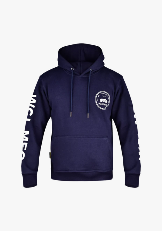 WCL Armoured Kevlar Lined Motorcycle Riding Hoodie w/t CE Level 1 Armor - Navy Blue (Copy) WCL Helmet