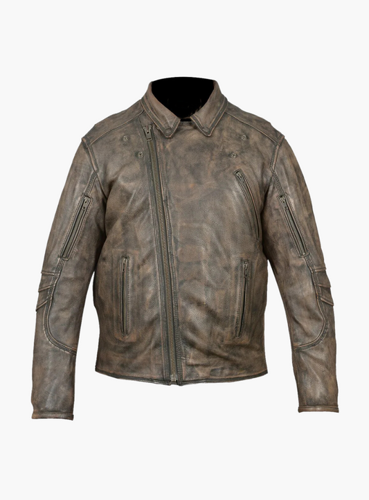 WCL- Chief Jacket Premium Leather with Kidney protection - Distressed Brown