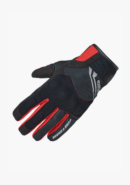 WCL Light Motorcycle Red Gloves with Armour - Red