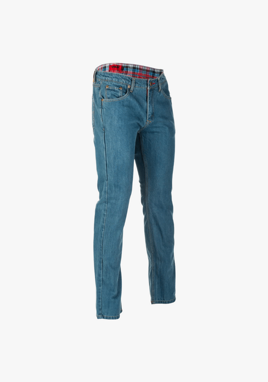 WCL Motorcycle Refinforced Kevlar Riding Jeans - Light Blue