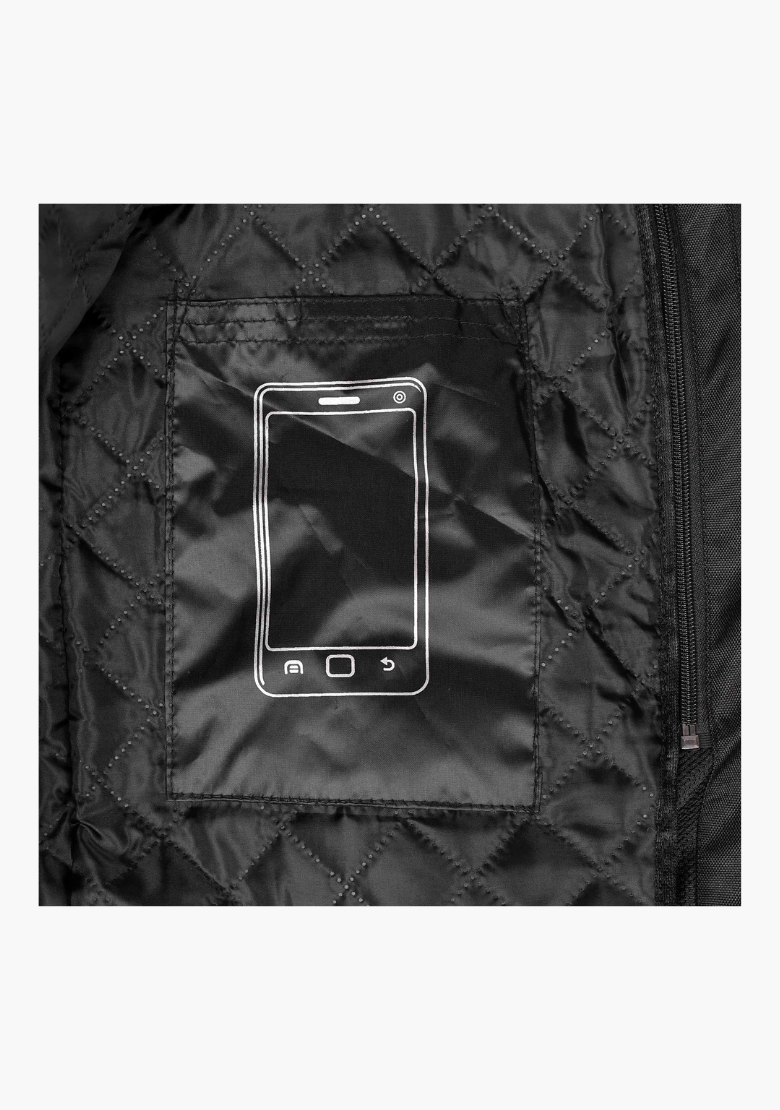 WCL Conqueror Armoured Motorcycle Textile Jacket - Black