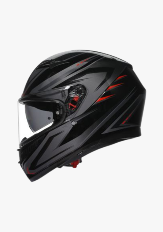 K3 SYTH BLACK/RED HELMET WCL Helmet