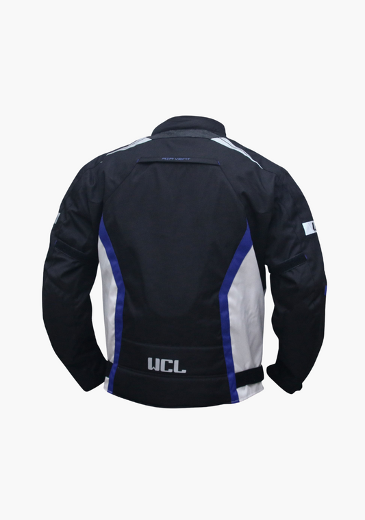 WCL Invader Armoured Motorcycle Cordura Jacket - Blue