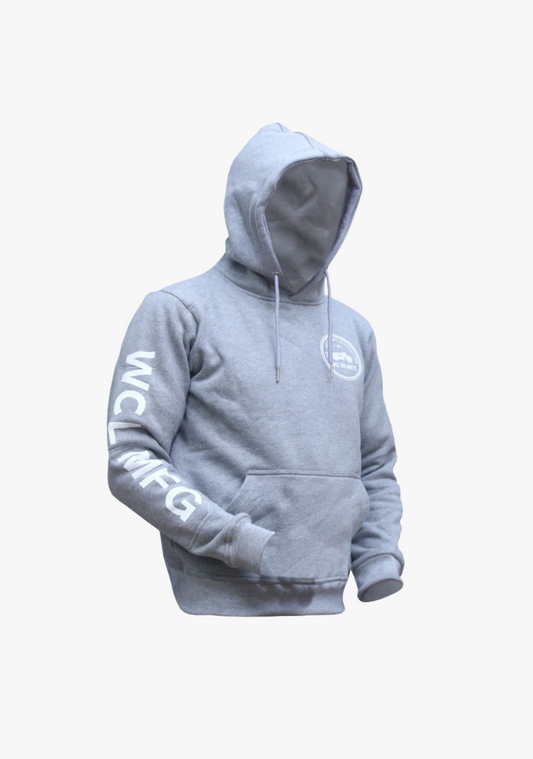 WCL Armoured Kevlar Lined Motorcycle Riding Hoodie w/t CE Level 1 Armor- Grey WCL Helmet