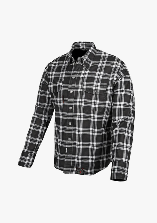 WCL Flannel Kevlar Black 9 Moto Shirt