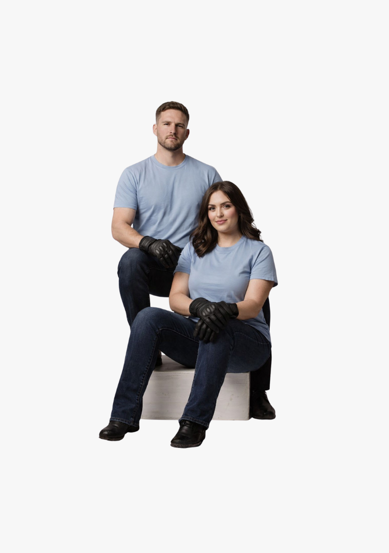 WCL Hardknuckle Leather Gloves with carbon kevlar knuckles