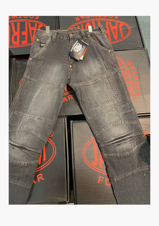 WCL Motorcycle Riding Kevlar Lined Jeans - Black