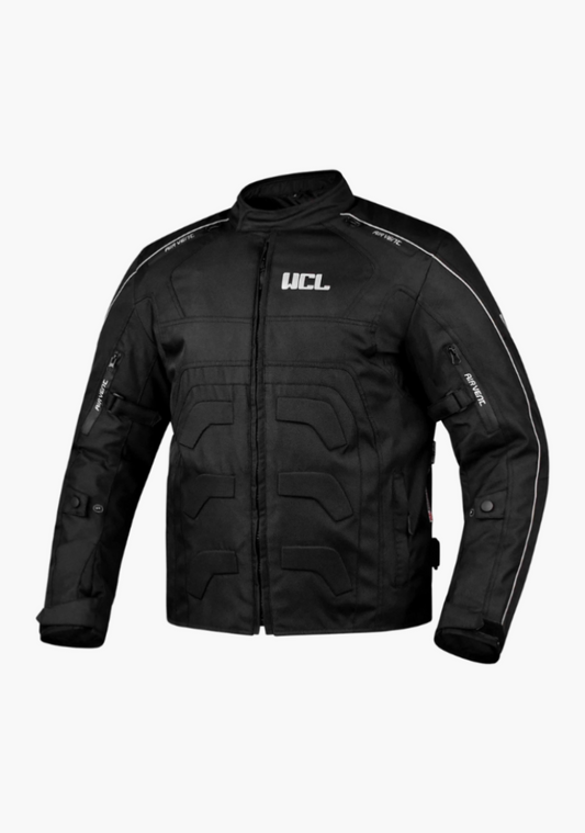 WCL Invader Armoured Motorcycle Textile Jacket - Black