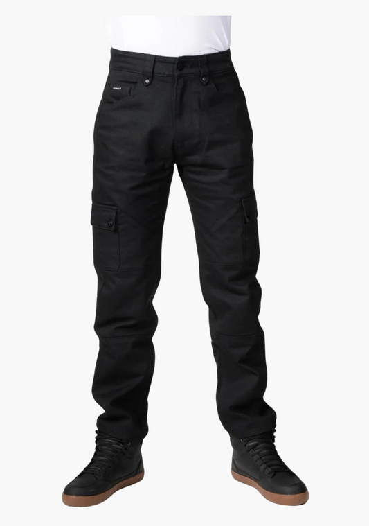 MENS TACTICAL RANGER BLACK EASY KEVLAR LINED RIDING PANTS - Bull-it X WCL