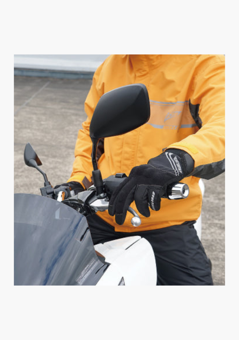 WCL Light Motorcycle Red Gloves with Armour - Red