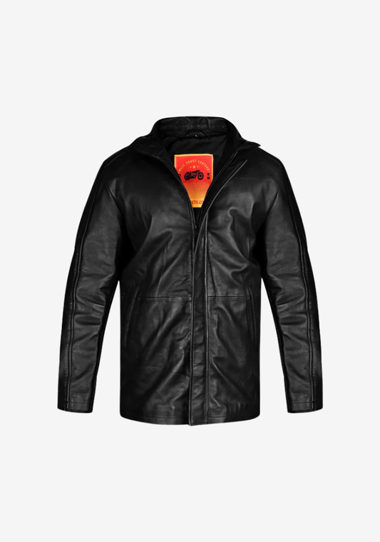 Long Coat Straight Fashion Leather Jacket