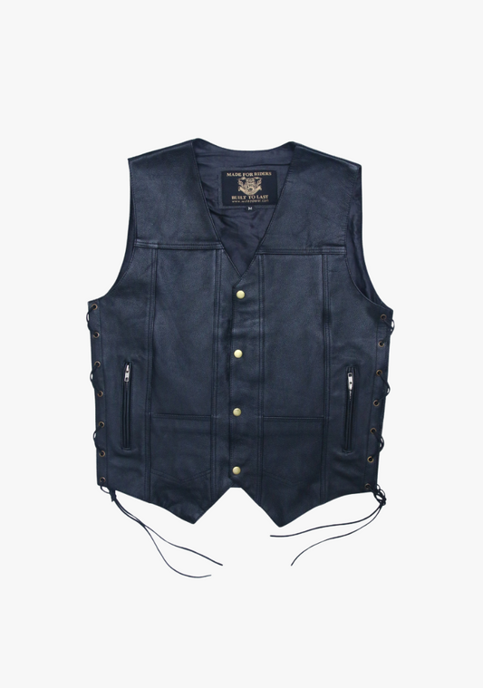 WCL Western style Ten Pocket Leather Vest