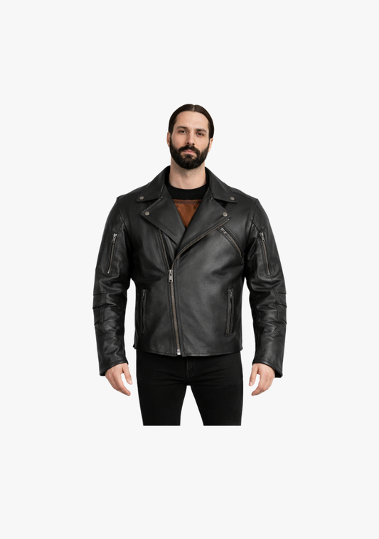 Premium Beltless Leather Classic Jacket With Dual Gun Pockets & Zip Out Liner