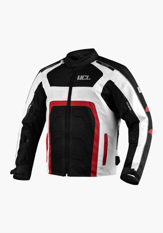 WCL Conqueror Armoured Motorcycle Textile Jacket - Red