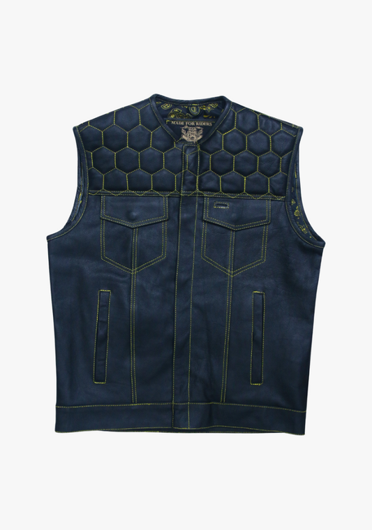 WCL Leather Club Vest w/t Mellow Design
