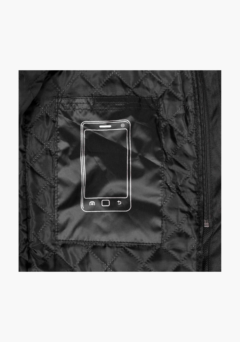 WCL Invader Armoured Motorcycle Textile Jacket - Black