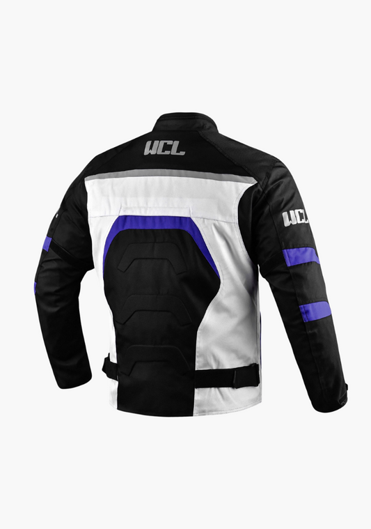 WCL Conqueror Armoured Motorcycle Textile Jacket - Blue