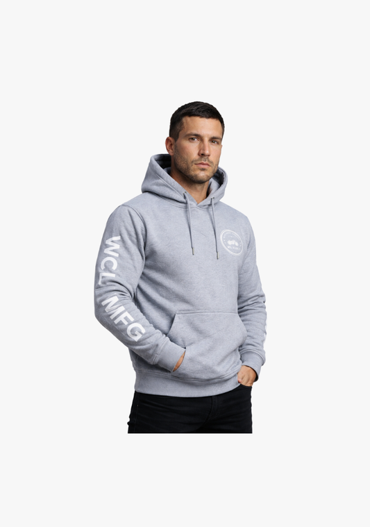 WCL Armoured Kevlar Lined Motorcycle Riding Hoodie - Grey