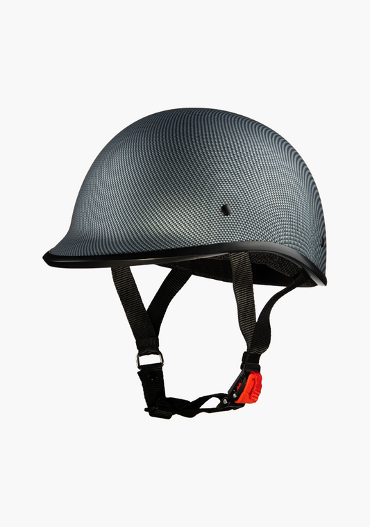 WCL Lightest and Smallest AS/NZ Polo Motorcycle Half Helmet- Carbon