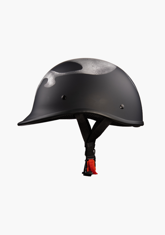 WCL Lightest and Smallest AS/NZ Polo Motorcycle Half Helmet – Punisher