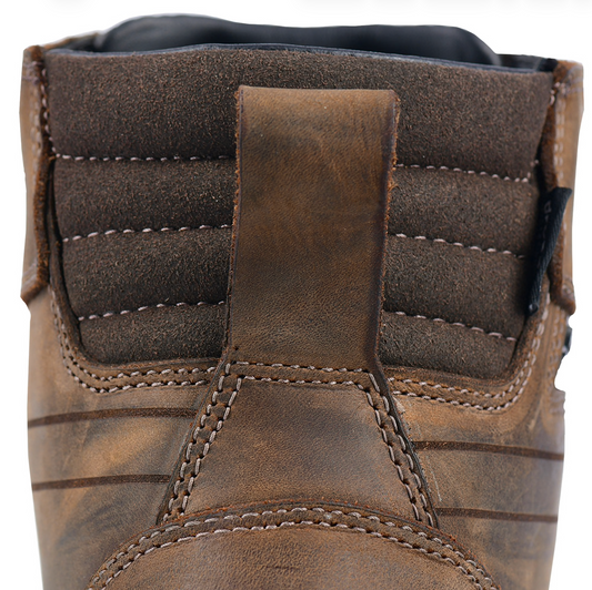 WCL Motorcycle Riding Breathable Shoes - Brown Distressed Sneakers WCL Helmet