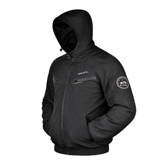 Softshell Cordura Armored Motorcycle Waterproof Bomber w/t CE Level 1 armor WCL Helmet