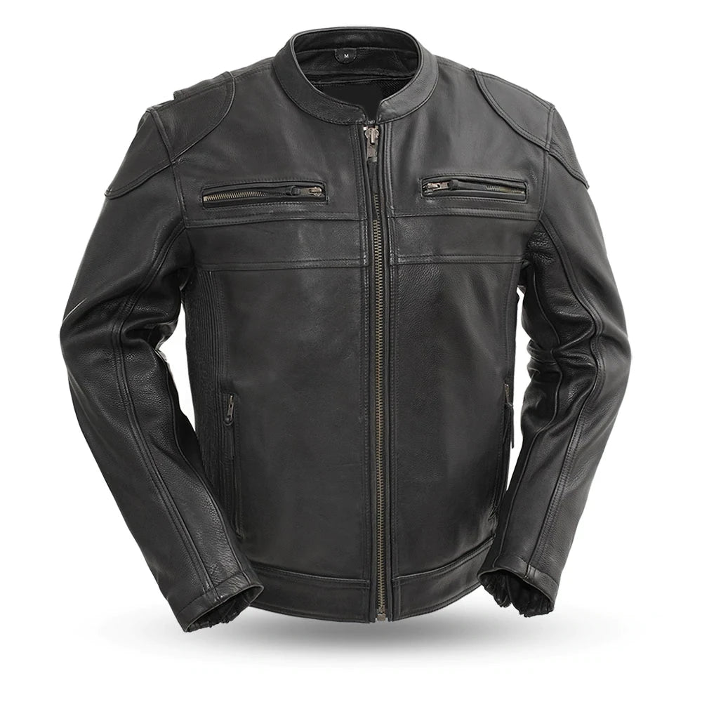 Men's Leather Motorcycle Jacket | Best Riding Gear – WCL Helmet
