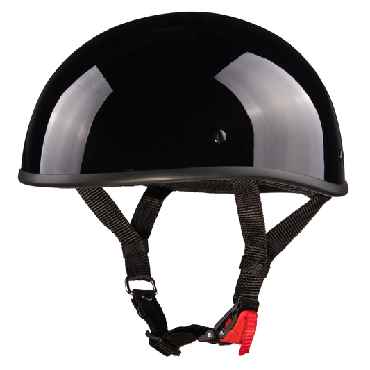 WCL Lightest and Smallest AS/NZ Beanie Motorcycle Half Helmet - Gloss Black WCL Helmet