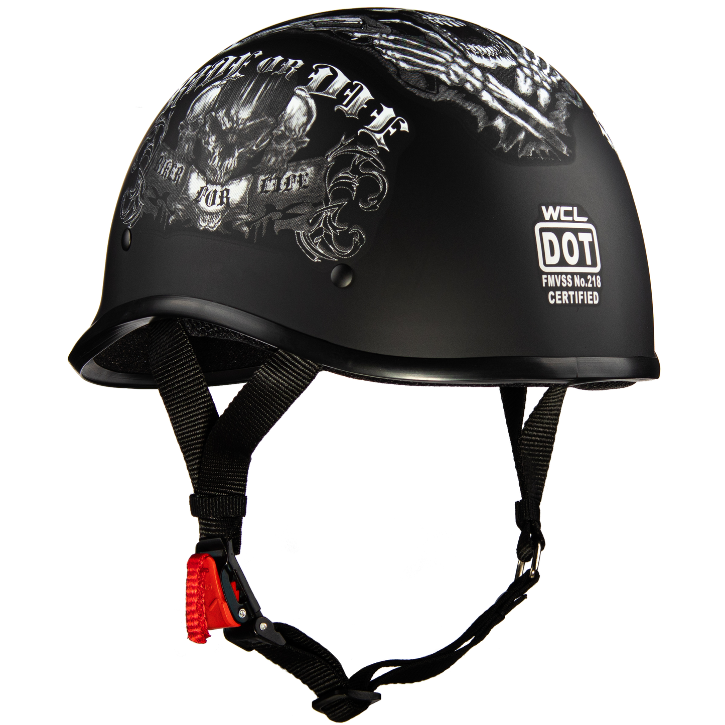 WCL Lightest and Smallest AS/NZ Polo Motorcycle Half Helmet - Ride Or Die WCL