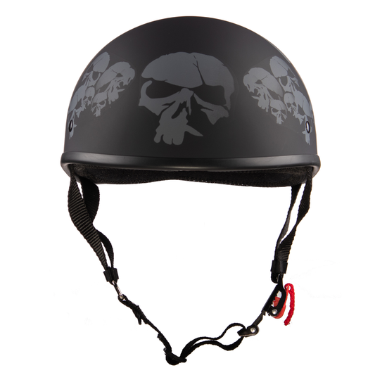WCL Lightest and Smallest AS/NZ Beanie Motorcycle Half Helmet - Skull WCL Helmet