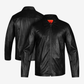 Straight Classic Fashion Leather Jacket with Collar
