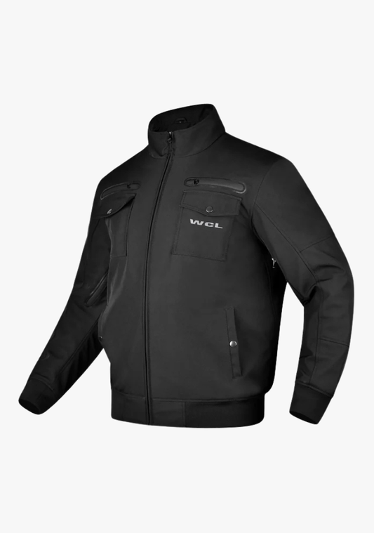 Softshell Cordura Armored Motorcycle Waterproof Jacket w/t CE Level 1 armor