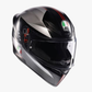 K1 S LAP MATT BLACK/GREY/RED WCL Helmet