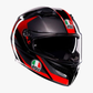 K3 STRIGA BLACK/GREY/RED HELMET WCL Helmet
