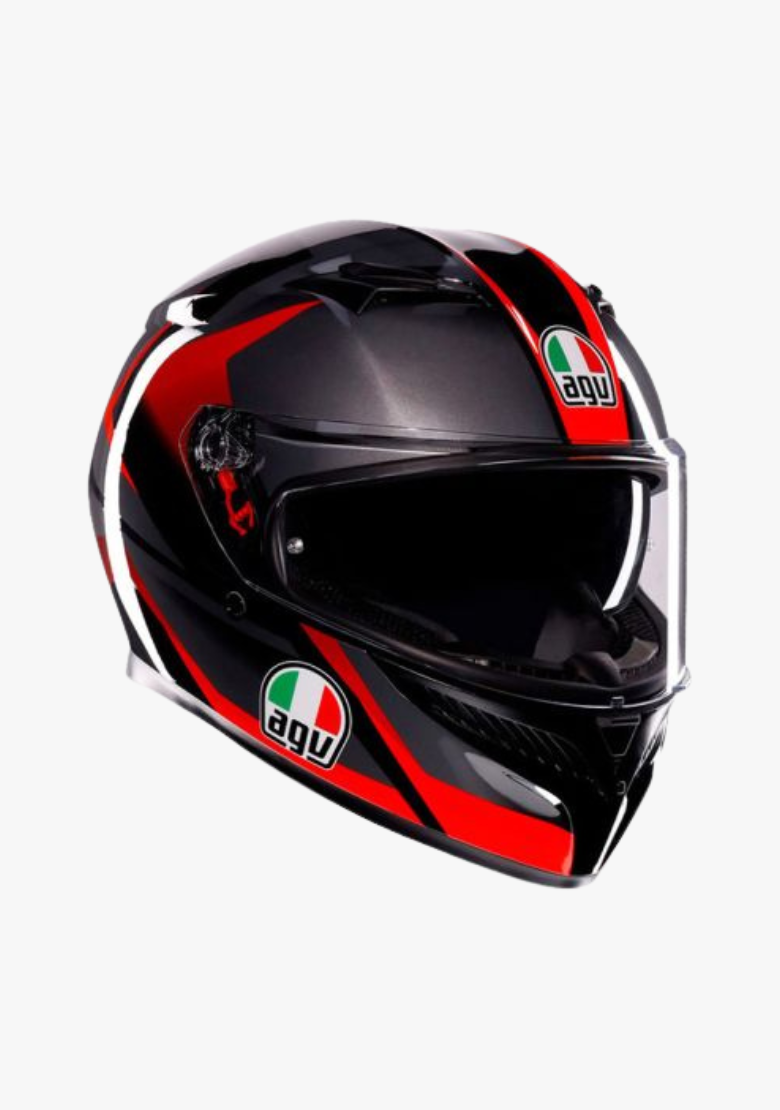 K3 STRIGA BLACK/GREY/RED HELMET WCL Helmet