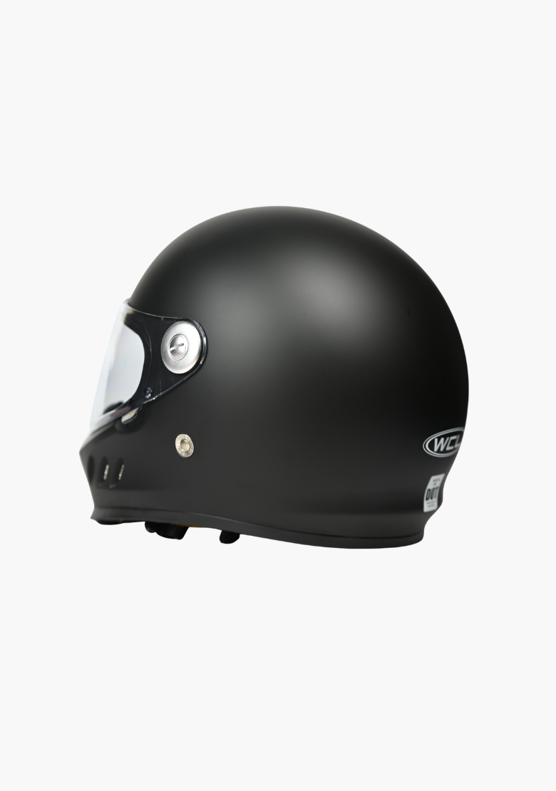 WCL 788 Full Face Motorcycle Helmet -  Quick Release Buckle, DOT Approved - Mattblack