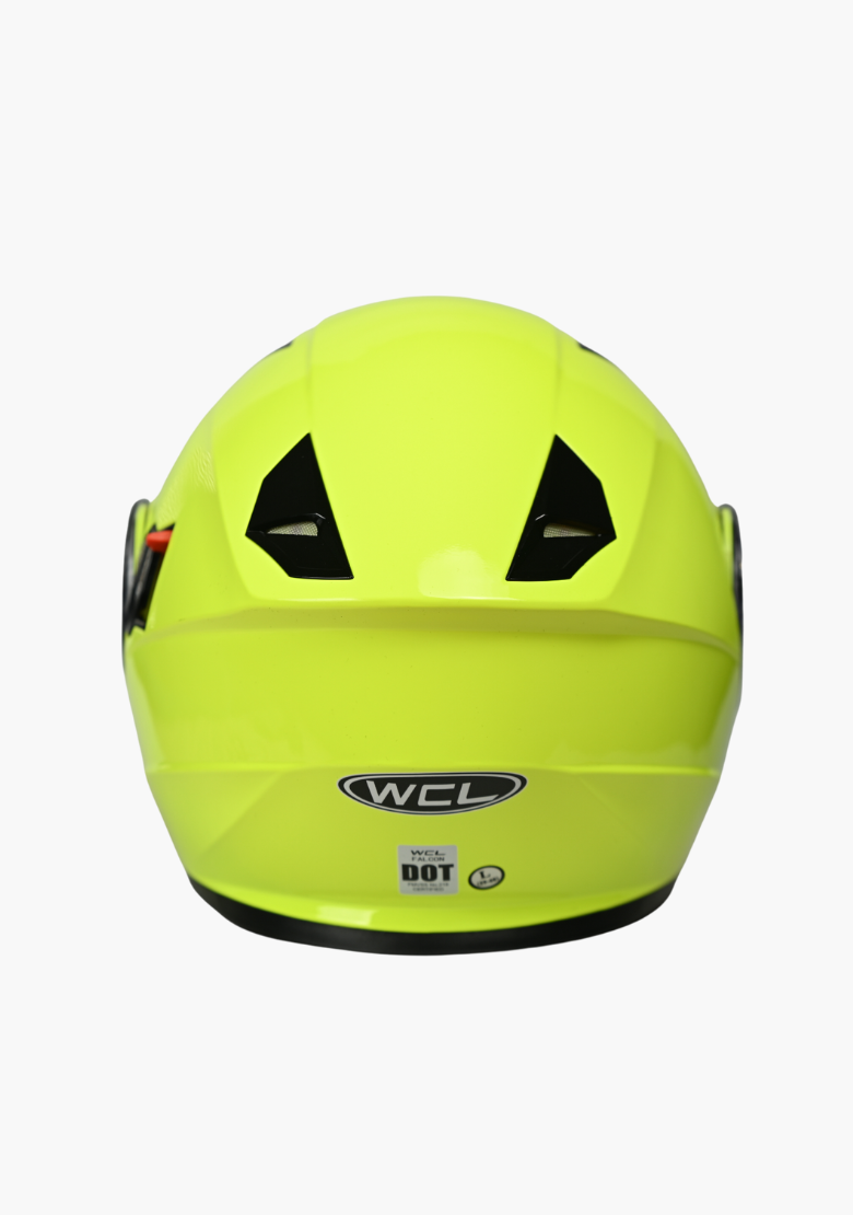 bike helmet classic yellow Yellow Full Face Motorcycle Helmet