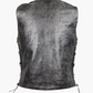 WCL Distressed Grey Ten Pocket Cowhide Leather Vest