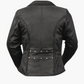 WCL LADIES PREMIUM COWHIDE BRAID AND STUD MOTORCYCLE LEATHER JACKET
