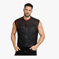 WCL Leather Club Vest w/t Red Lace
