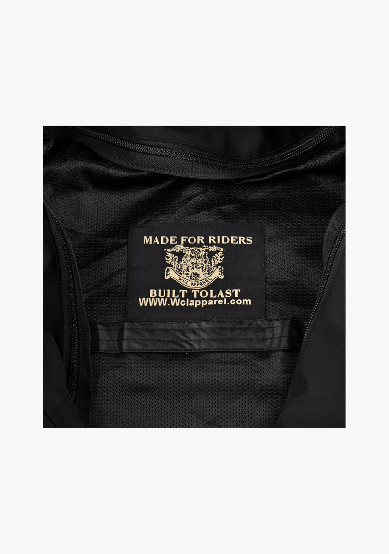 Softshell Cordura Armored Motorcycle Mesh Hoodie w/t CE Level 1 armor - Black
