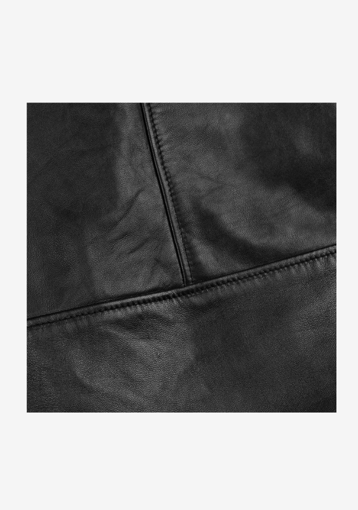 Long Coat Straight Fashion Leather Jacket