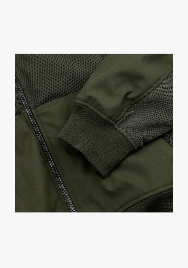 Softshell Cordura Armored Motorcycle Mesh Hoodie w/t CE Level 1 armor - Green