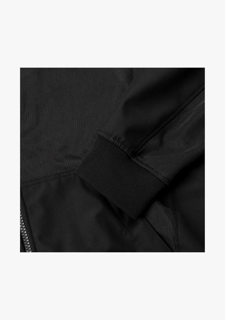 Softshell Cordura Armored Motorcycle Mesh Hoodie w/t CE Level 1 armor - Black