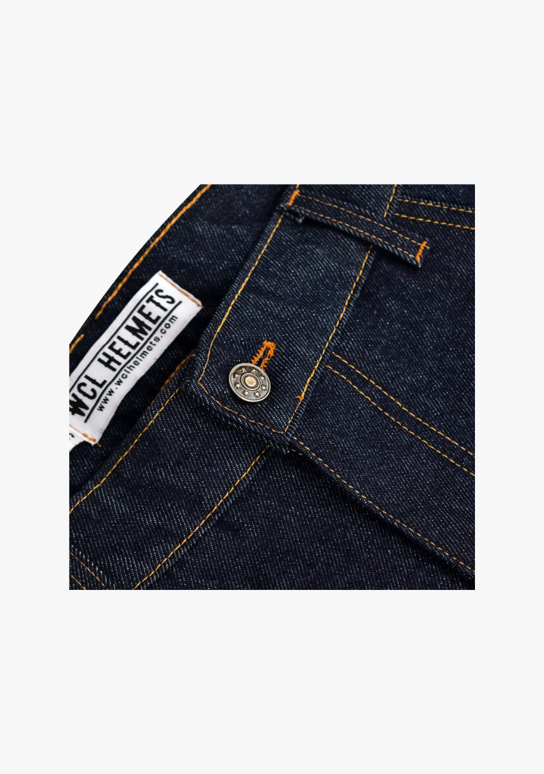 WCL Motorcycle Refinforced Kevlar Riding Jeans - Dark Blue