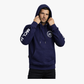 WCL Armoured Kevlar Lined Motorcycle Riding Hoodie - Navy Blue