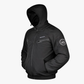 Softshell Cordura Armored Motorcycle Waterproof Hoodie w/t CE Level 1 armor - Black