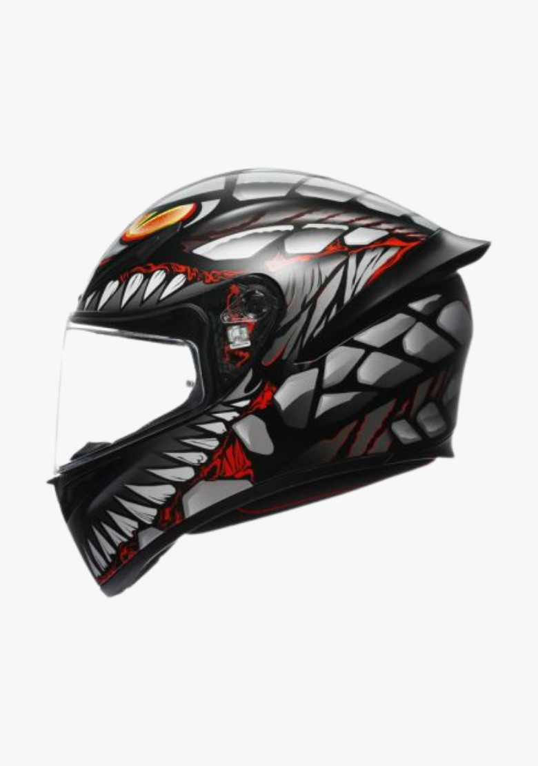 K1 S LYZARD MATT BLACK/GREY/RED WCL Helmet